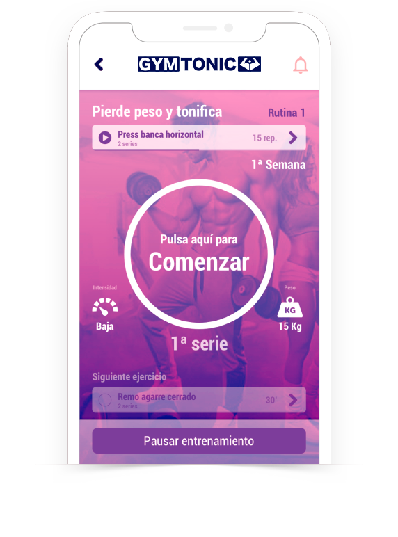 Pantalla de Entrenamientos